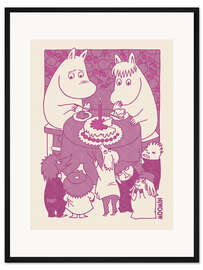 Gerahmter Kunstdruck Alle wollen Kuchen