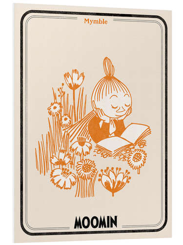 PVC print Mymble reading on the meadow