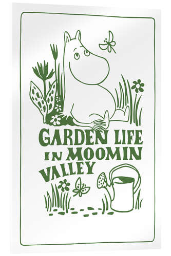 Acrylglasbild Garden Life in Moomin Valley