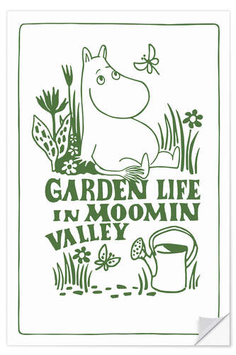 Sticker mural Garden Life in Moomin Valley