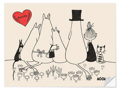 Wall sticker Moomin Family