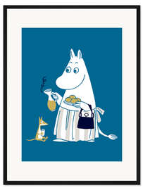 Gerahmter Kunstdruck Muminmama serviert Tee und Kekse