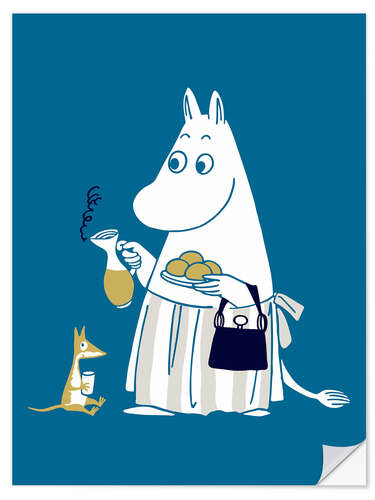 Sisustustarra Moominmamma serves tea and cookies