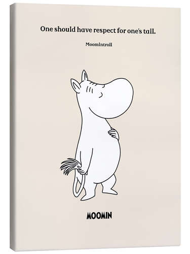 Stampa su tela One should have respect for one's tail - Moomintroll