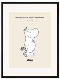 Gerahmter Kunstdruck One should have respect for one's tail - Moomintroll