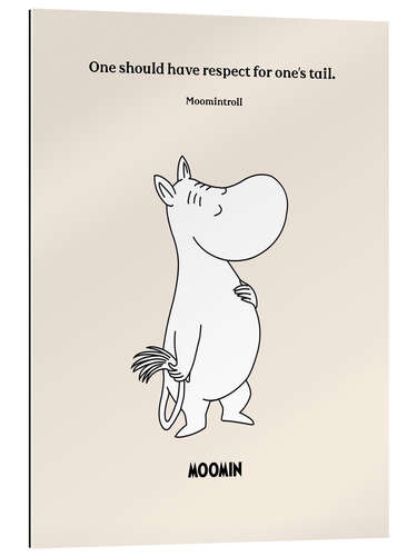 Quadro em plexi-alumínio One should have respect for one's tail - Moomintroll