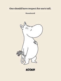 Magnettafel One should have respect for one's tail - Moomintroll