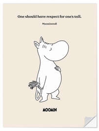 Naklejka na ścianę One should have respect for one's tail - Moomintroll