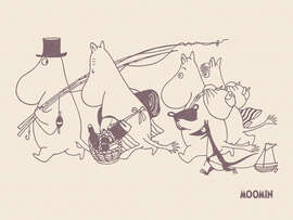 Magnettafel Mumins Bootsausflug I