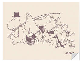 Wall sticker Moomin's boat trip I