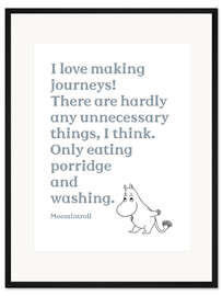 Gerahmter Kunstdruck Moomintroll loves making journeys