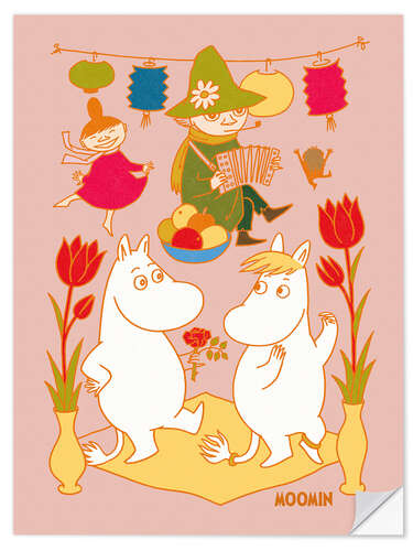 Wall sticker Moomin's dance party I