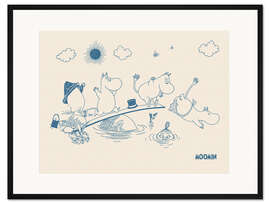 Gerahmter Kunstdruck Ein Tag am See