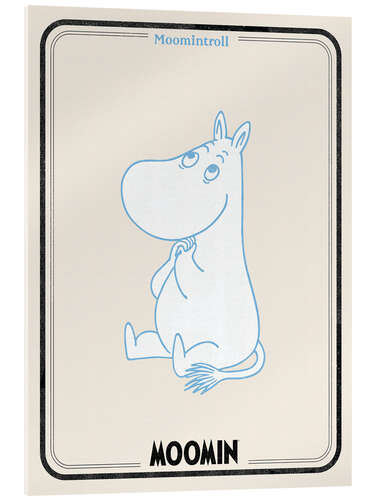 Stampa su vetro acrilico Moomintroll I