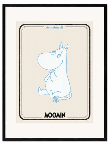 Plakat artystyczny premium w ramie Moomintroll I