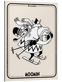 Magnettafel Hemulen auf Skiern