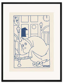 Gerahmter Kunstdruck Der Groke am Fenster I