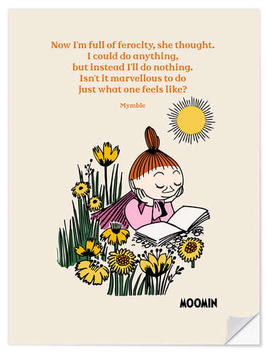Wall sticker Isn't it marvellous to do just what one feels like? - Mymble