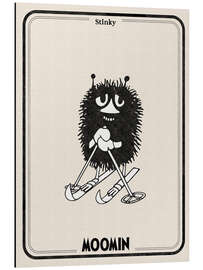 Magnettafel Stinky auf Skiern