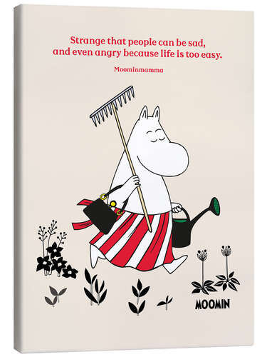 Canvas print Strange that people can be sad - Moominmamma