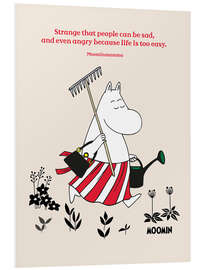 Foam board print Strange that people can be sad - Moominmamma