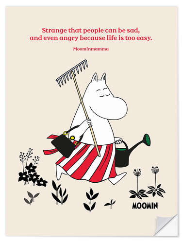 Wall sticker Strange that people can be sad - Moominmamma