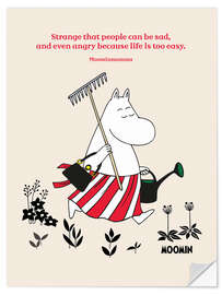 Wandsticker Strange that people can be sad - Moominmamma