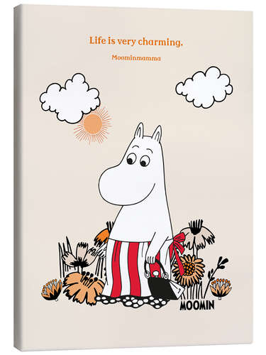 Stampa su tela Life is very charming - Moominmamma