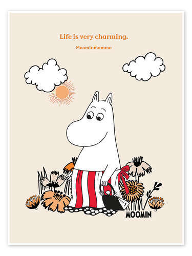 Poster Life is very charming - Moominmamma