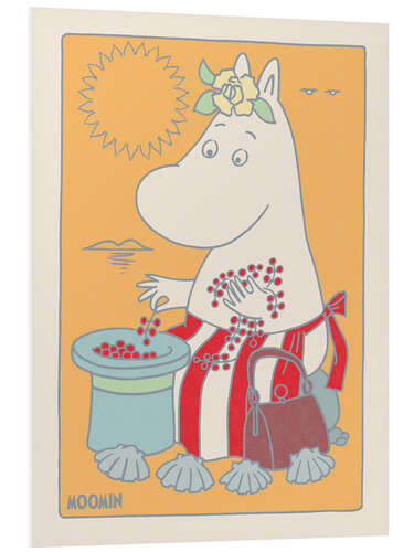 Foam board print Moominmamma at the beach