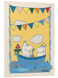 Tableau en PVC In the boat with Moomintroll and Snorkmaiden