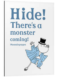 Magnettafel Hide! There is a monster coming! - Moominpappa