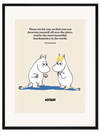 Gerahmter Kunstdruck Moomintroll's romantic quote