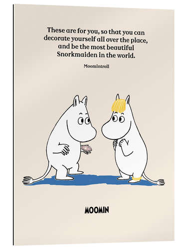 Gallery print Moomintroll's romantic quote