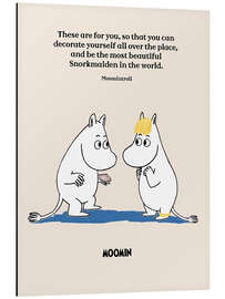 Magnettafel Moomintroll's romantic quote