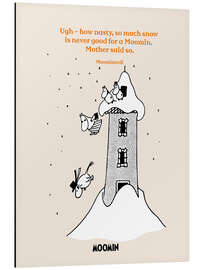 Magnettafel So much snow is never good for a Moomin!