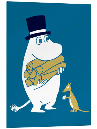 Acrylic print Moominpappa collects firewood