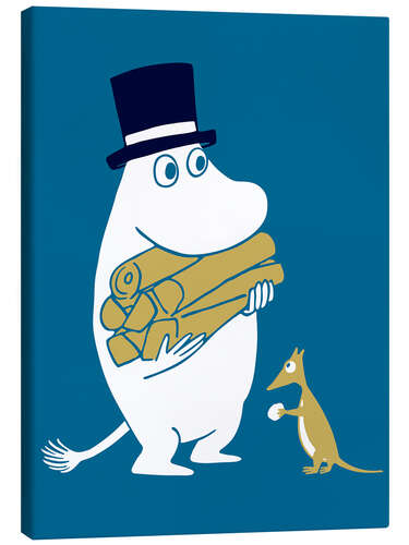 Quadro em tela Moominpappa collects firewood