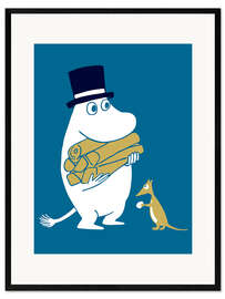 Kunsttryk i ramme Moominpappa collects firewood