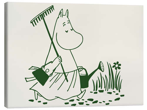 Stampa su tela Moominmamma in the garden