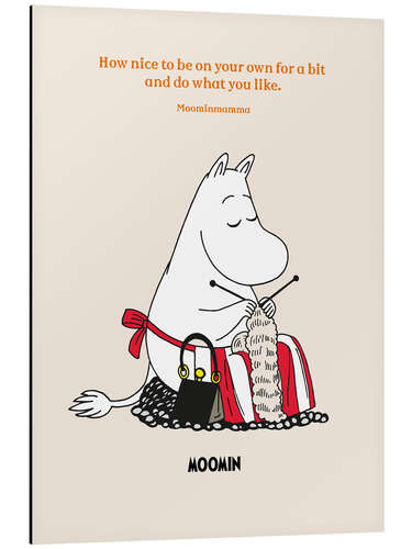 Tableau en aluminium Do what you like - Moominmamma