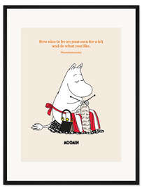 Gerahmter Kunstdruck Do what you like - Moominmamma