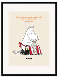 Impressão artística com moldura Do what you like - Moominmamma