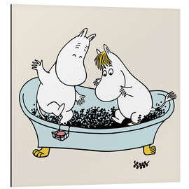 Magnettafel Mumintroll und Snorkmaiden stampfen Weintrauben