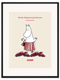 Gerahmter Kunstdruck All nice things are good for you - Moominmamma II