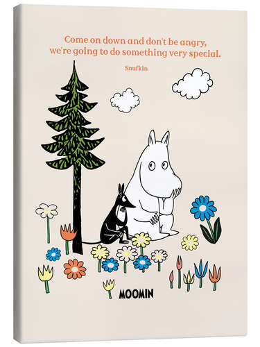 Quadro em tela Snufkin & Moomintroll - Don't be angry