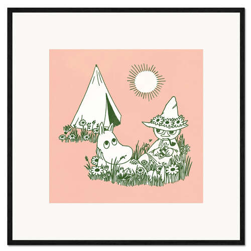 Impresión de arte enmarcada Summertime Camping