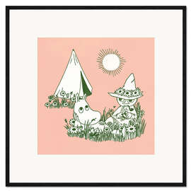 Framed art print Summertime Camping