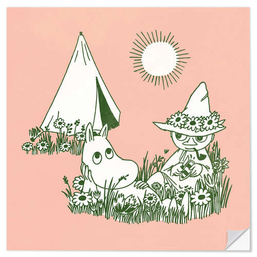 Wall sticker Summertime Camping