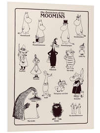 Foam board print The characters of the Moomins